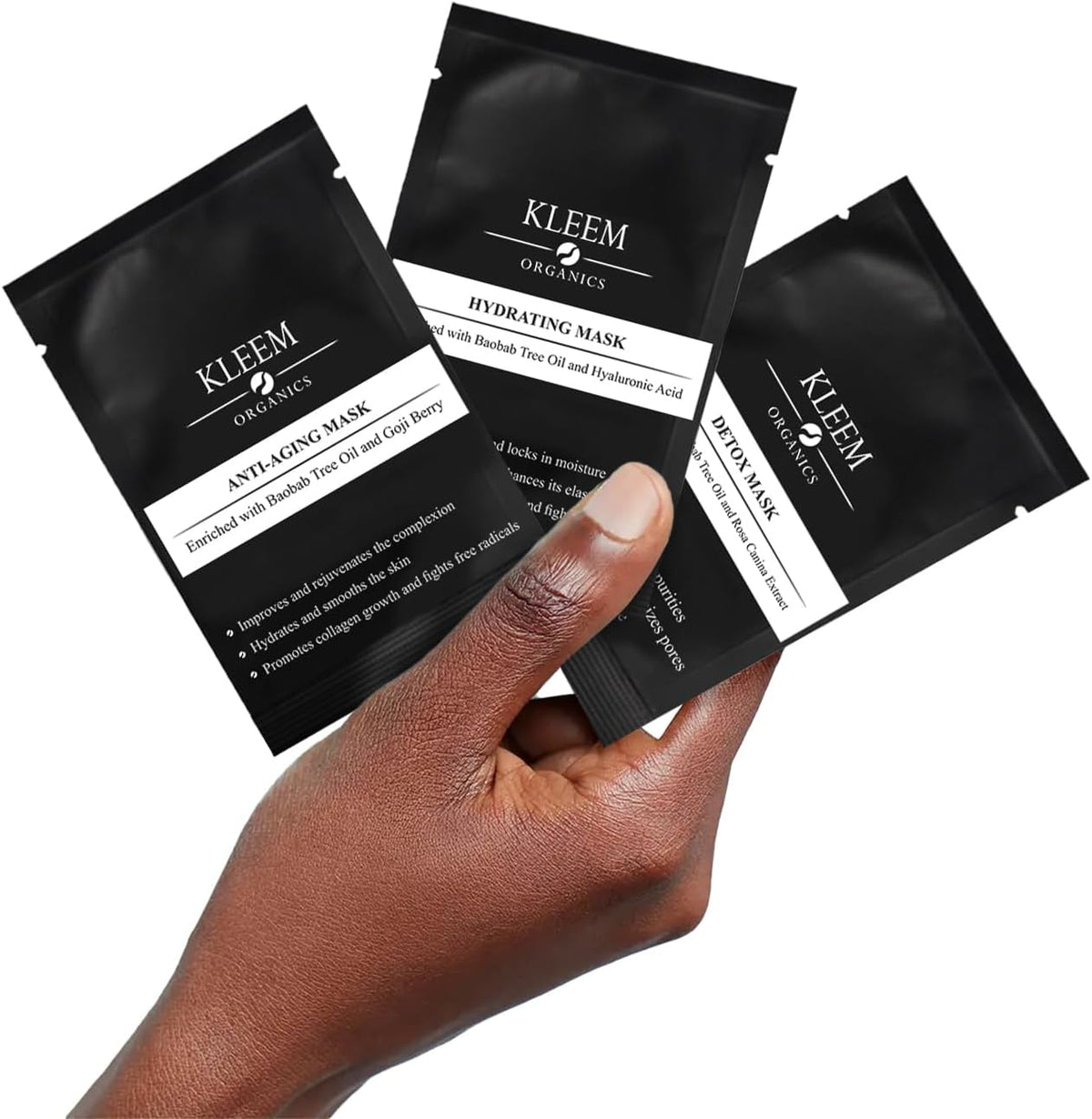 NOUVEAUX Masques Soin Visage : Masque Visage Anti-Age/Masque Visage Hydratant/Masque Detox Pour Le Visage. Kits De 3 Masques Visage