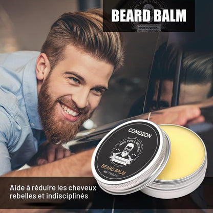 Kit De Soin Barbe Homme, Avec Huile, Shampoing & Crèmes