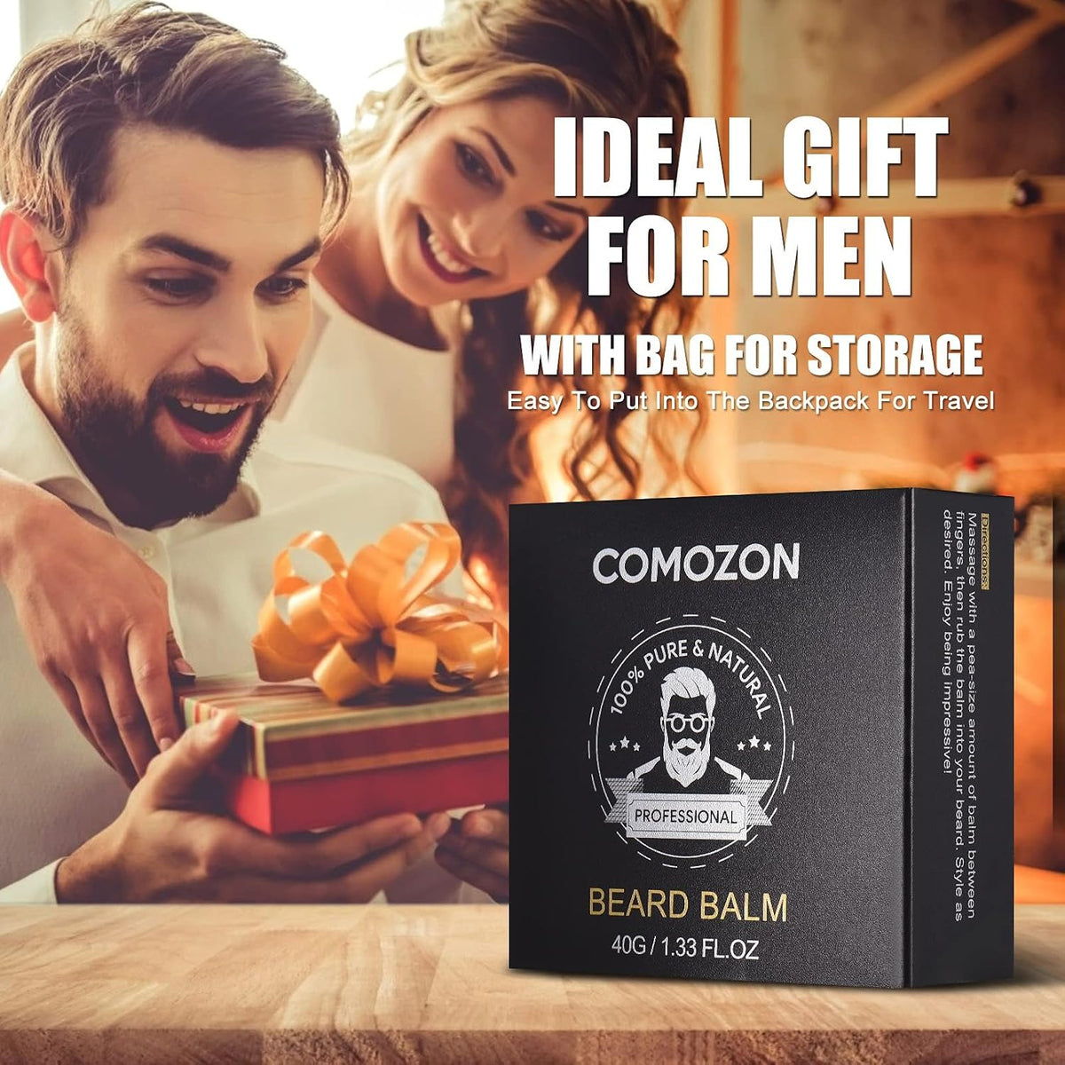 Kit Barbe Homme Complet 12 En 1, Rouleau Barbe, Rasoir, Lames Barbe